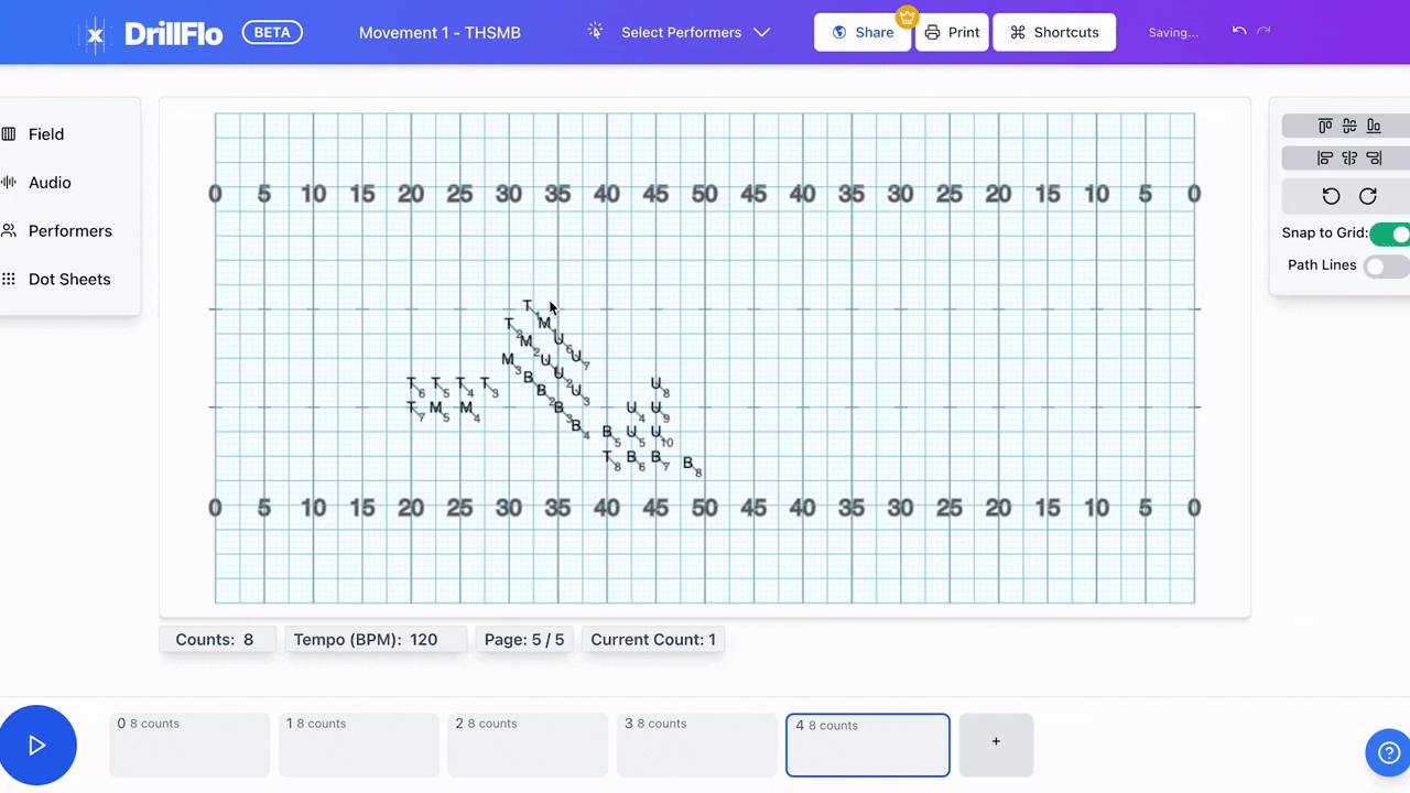 DrillFlo drill writing software Interface